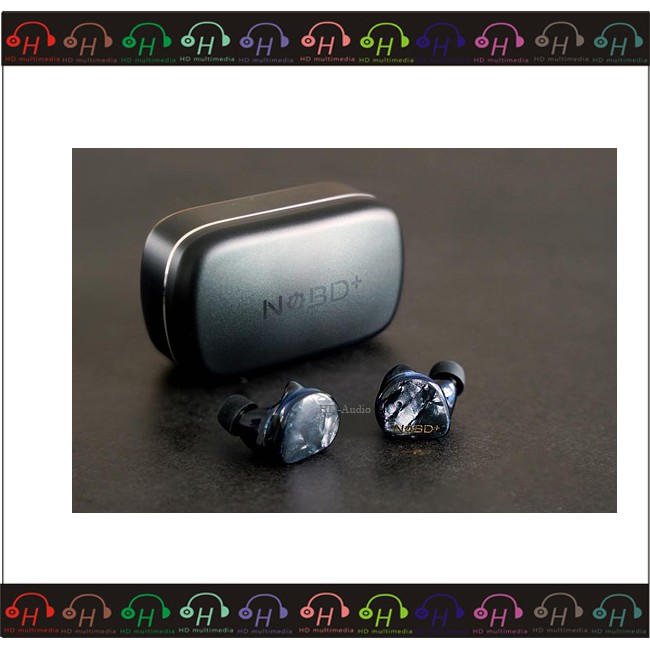 弘達影音多媒體 NOBD+ True Wireless Earphone 動圈動鐵雙單體/類客製 真無線藍芽耳機 黑色