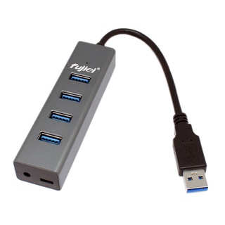 fujiei 鋁合金USB3.0 4埠HUB集線器AJ1072(HUB499)