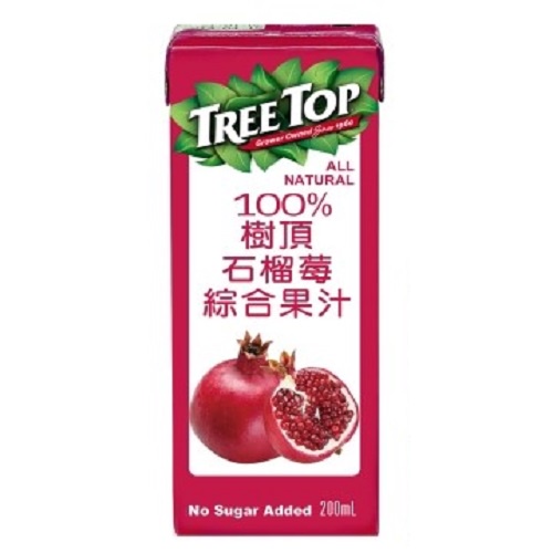 樹頂 100%石榴莓綜合果汁 200ml x 6【家樂福】