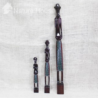 【自然屋精品】木製彩繪非洲人偶D款 手工 自然風 家庭擺飾 居家佈置 裝飾 African doll