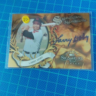 1997 簽名卡 DONRUSS SIGNATURE SERIES 32.LARRY DOBY