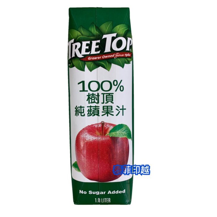 {泰菲印越} TREE TOP 樹頂 100% 蘋果汁 1000ml