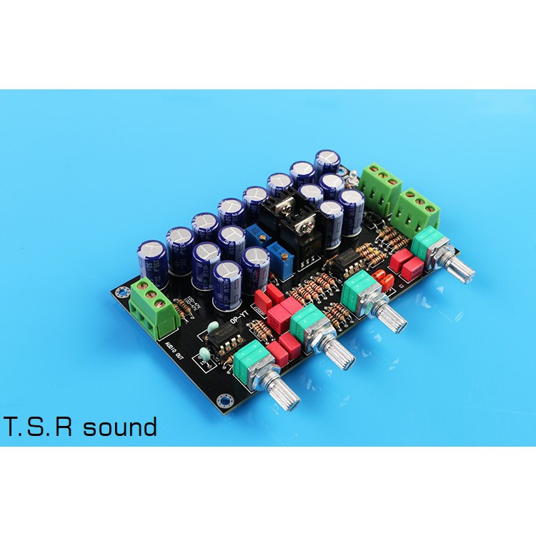 DIY專業玩家經典級5532音響功放擴大機 前級中高低 調音板 可搭LM3886 電子成品套件