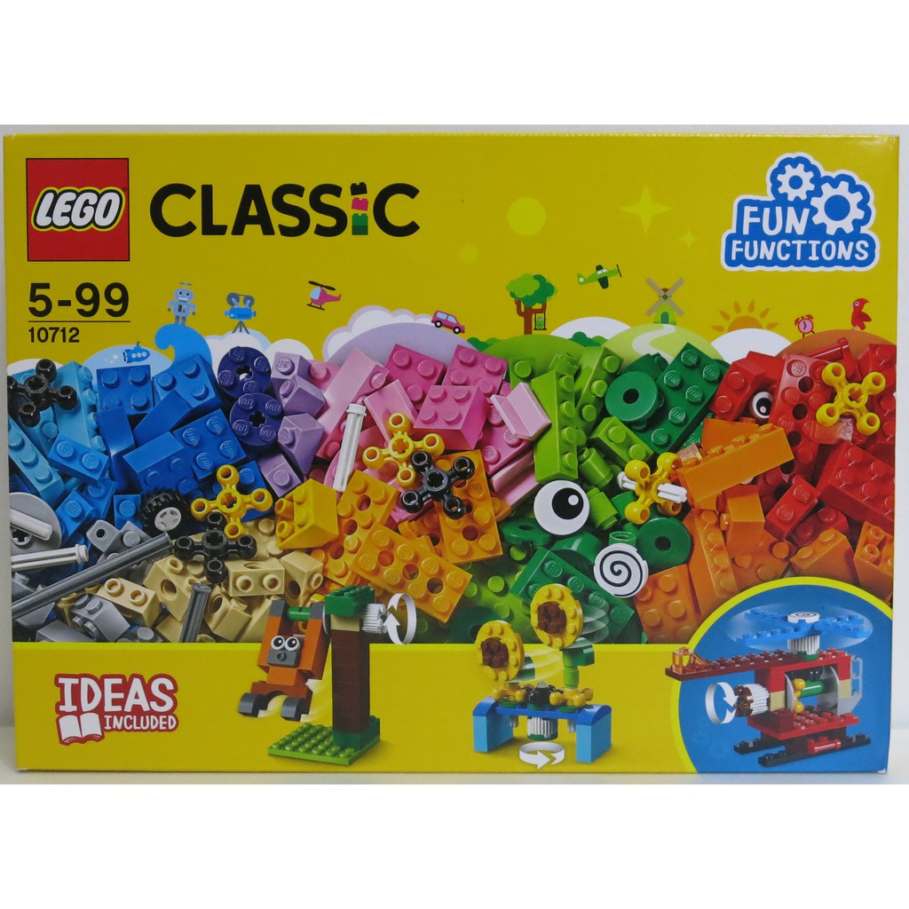 {野孩子}LEGO 樂高 CLASSIC 經典系列 Bricks and Gears 顆粒與齒輪 10712
