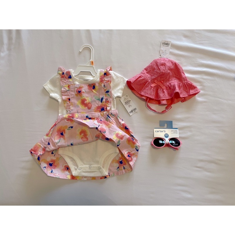 【美國代購】Carter's 卡特 嬰幼兒童裝 工裝 連身衣 套裝 洋裝 墨鏡 新生兒禮盒