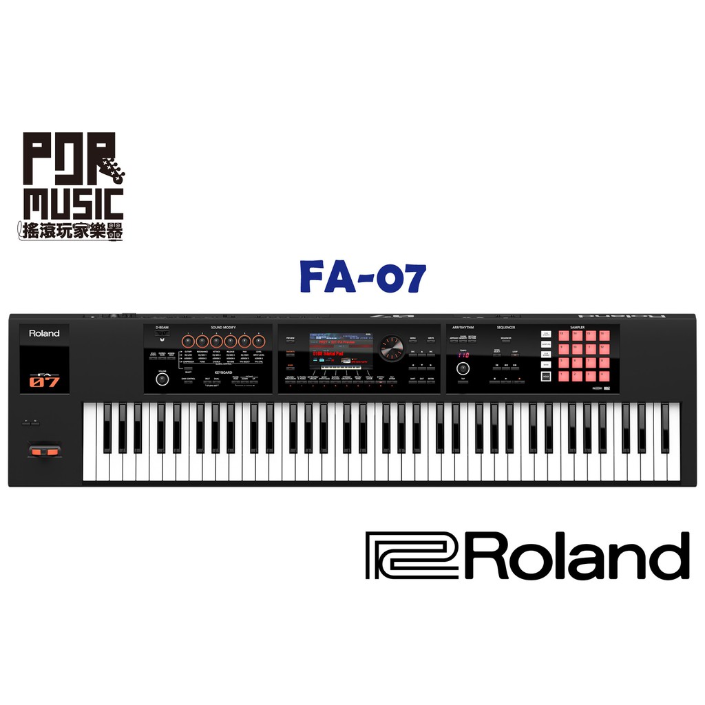 搖滾玩家樂器 全新免運優惠roland Fa 07 合成器midi 音樂工作站電子琴kb Fa 07 蝦皮購物