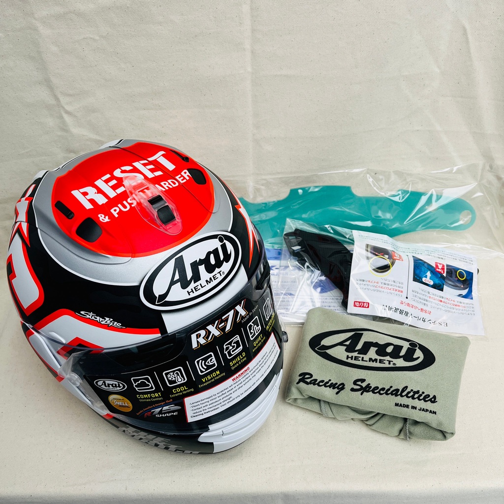 『新兄弟帽店』實體店面 ✨現貨✨ARAI RX7X NICKY RESET 選手彩繪 紀念帽 納普斯公司貨 賽事級