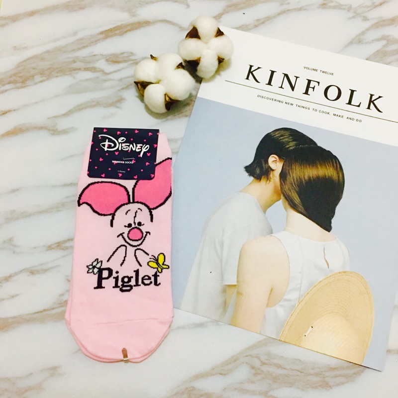《全新現貨》韓國製🇰🇷迪士尼 小熊維尼 小豬短襪