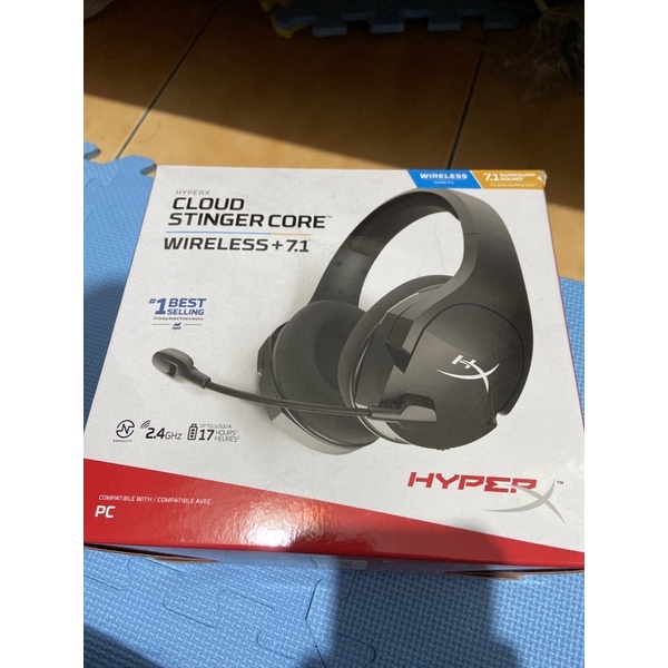 近全新！僅試戴一次）HyperX Cloud Stinger Core Wireless+7.1 電競無線耳機