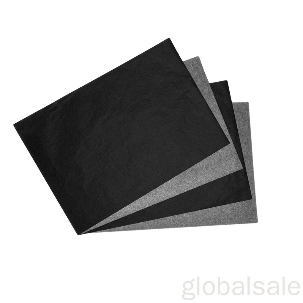 [Globalsale] 100 張 A4 複寫紙黑色易讀石墨轉印描圖紙可重複使用藝術表面複印紙