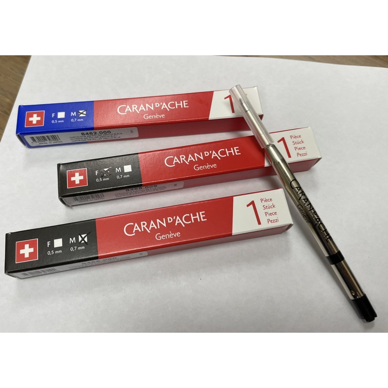 +富福里+ 卡達  CARAN d’ACHE  846 Classic 六角鋼珠筆替芯 瑞士原廠 筆芯 筆心
