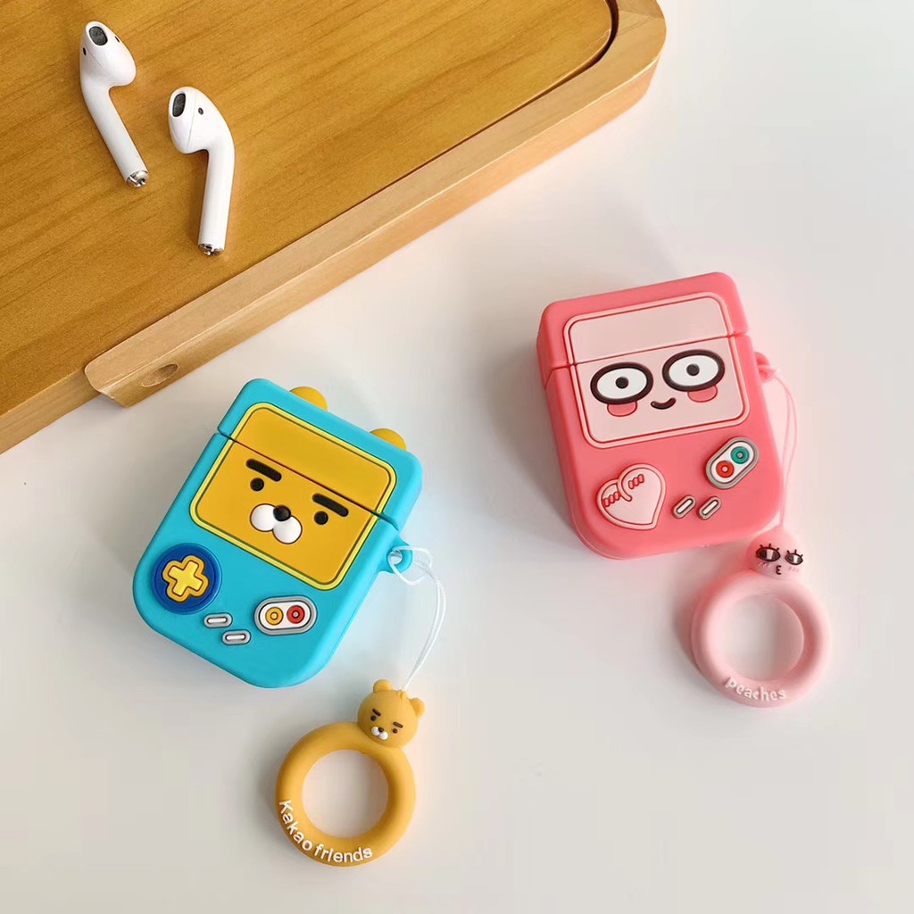 💥新款上市 Kakao 遊戲機 Airpods1/2代 搞怪 卡通 藍牙耳機保護套 矽膠保護殼