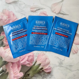 Kiehl’s 契爾氏🌿新款 冰河醣蛋白吸油水感凝凍/保濕無油清爽潔面慕斯/保濕無油清爽化妝水 3ml 小樣 試用 旅行