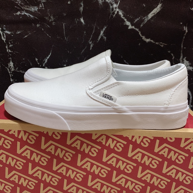 含運費Vans Classic Slip on 懶人鞋 白色 平底鞋 女鞋