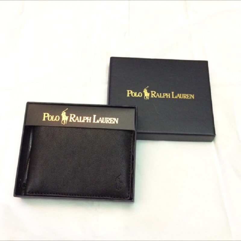 ［全新］Polo Ralph Lauren 男用皮夾 黑色