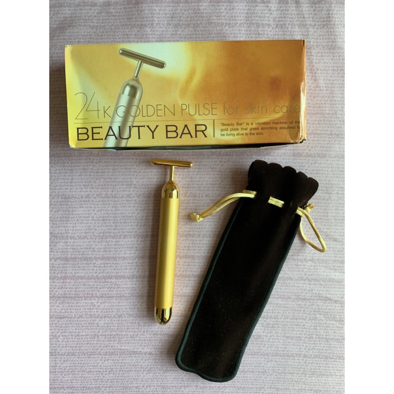 日本精品日本製 Beauty Bar 24K 黃金美容棒離子美容棒電動美顔器