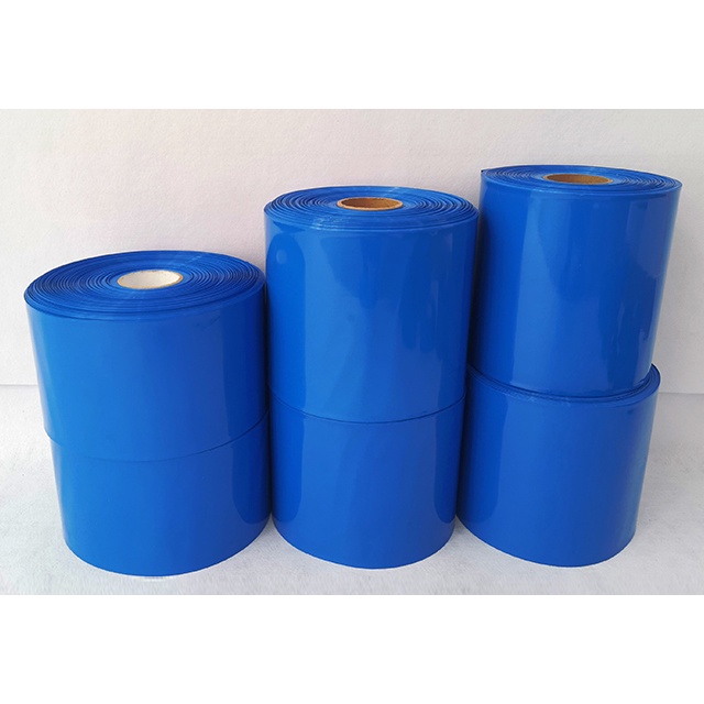 （1米~2米）PVC熱收縮管30/50/70/90/110MM/120/150/230MM 藍色18650電池膜