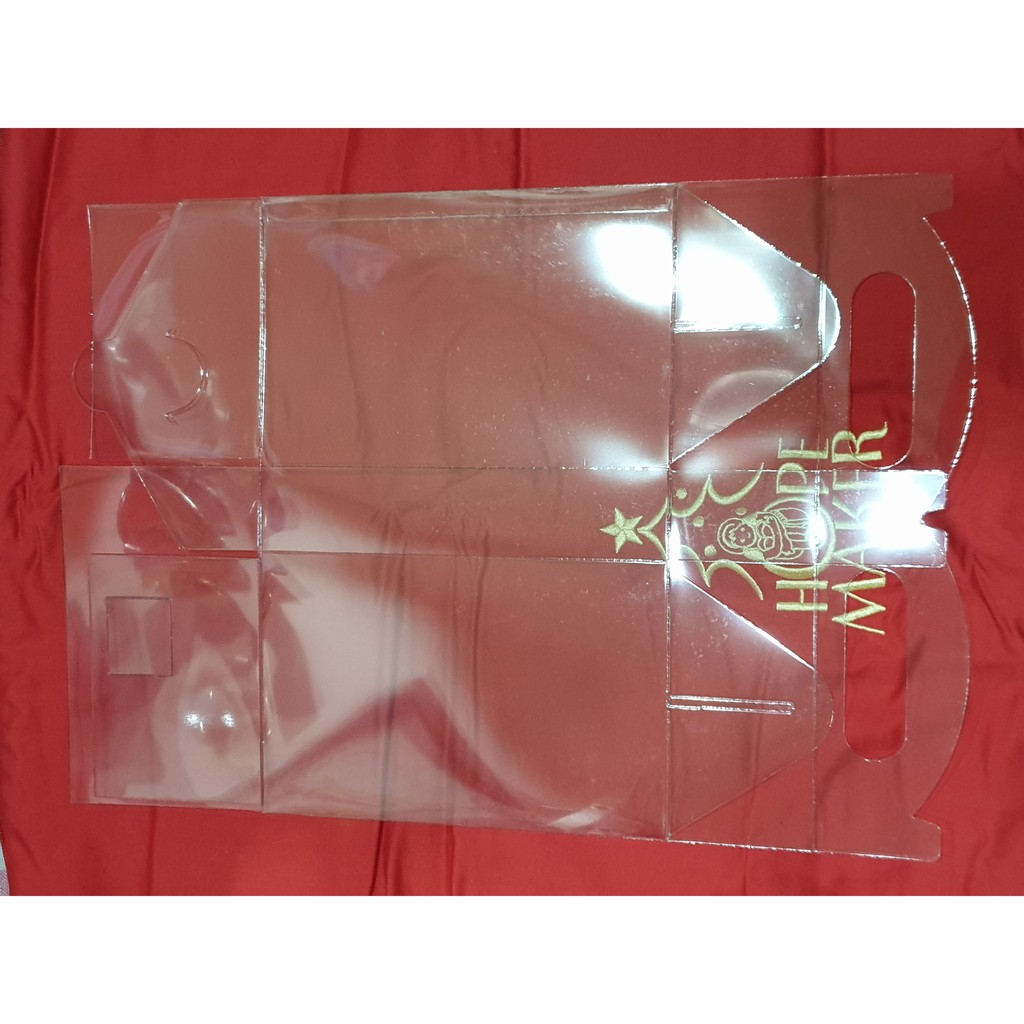透明摺疊塑膠盒 （禮物盒。防塵盒。）