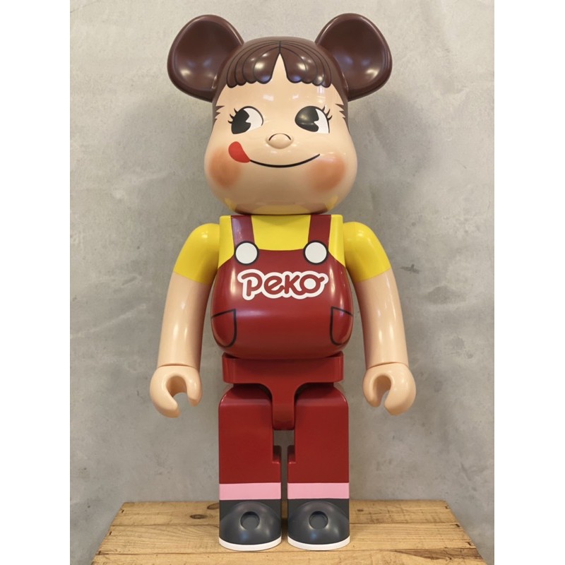 BE@RBRICK 不二家 初代 奶妹 milky PEKO 1000% 紅褲子 牛奶妹