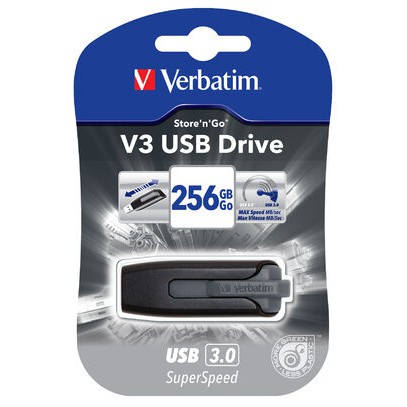 現貨-Verbatim 威寶 V3 256GB USB3.0 高速隨身碟