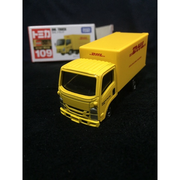 多美 tomica 紅盒 109 dhl truck 黃色 貨車 新車貼