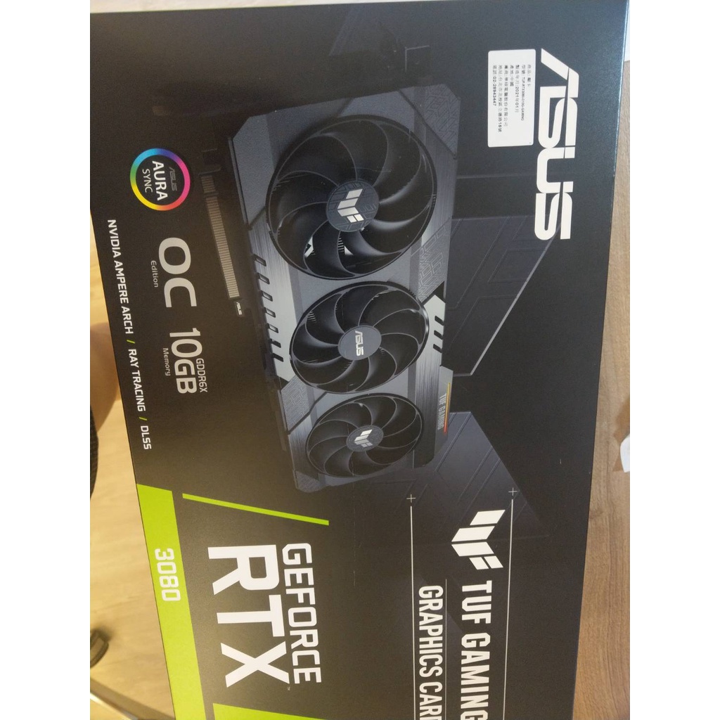 華碩 Asus RTX 3080 TUF OC 盒裝完整 RTX3080