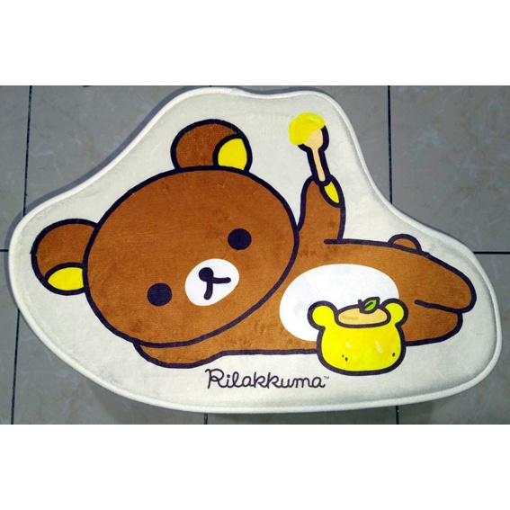 Rilakkuma [拉拉熊] 吃一口甜蜜造型地墊 防滑 止滑 腳踏墊