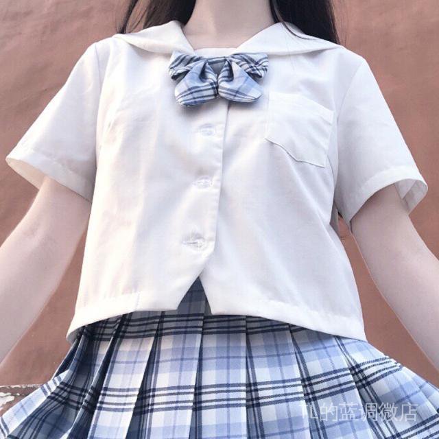 藍調微店 新款甜度一百正版jk制服水手服日系黑白無本關東襟札幌襟關西襟夏服 蝦皮購物