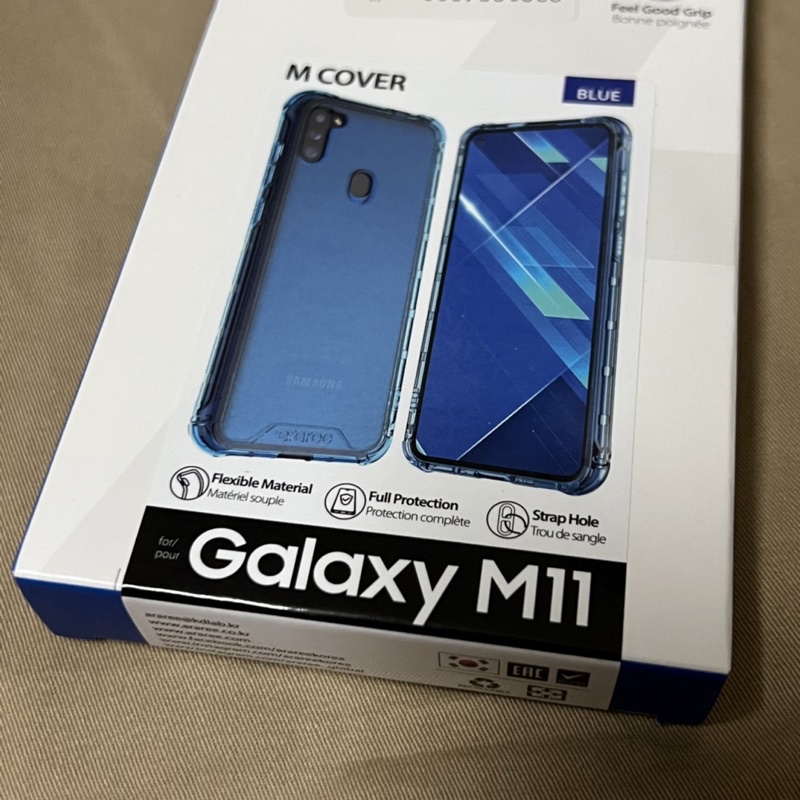 araree 三星 Samsung Galaxy M11 KDLAB 握感背蓋 藍色