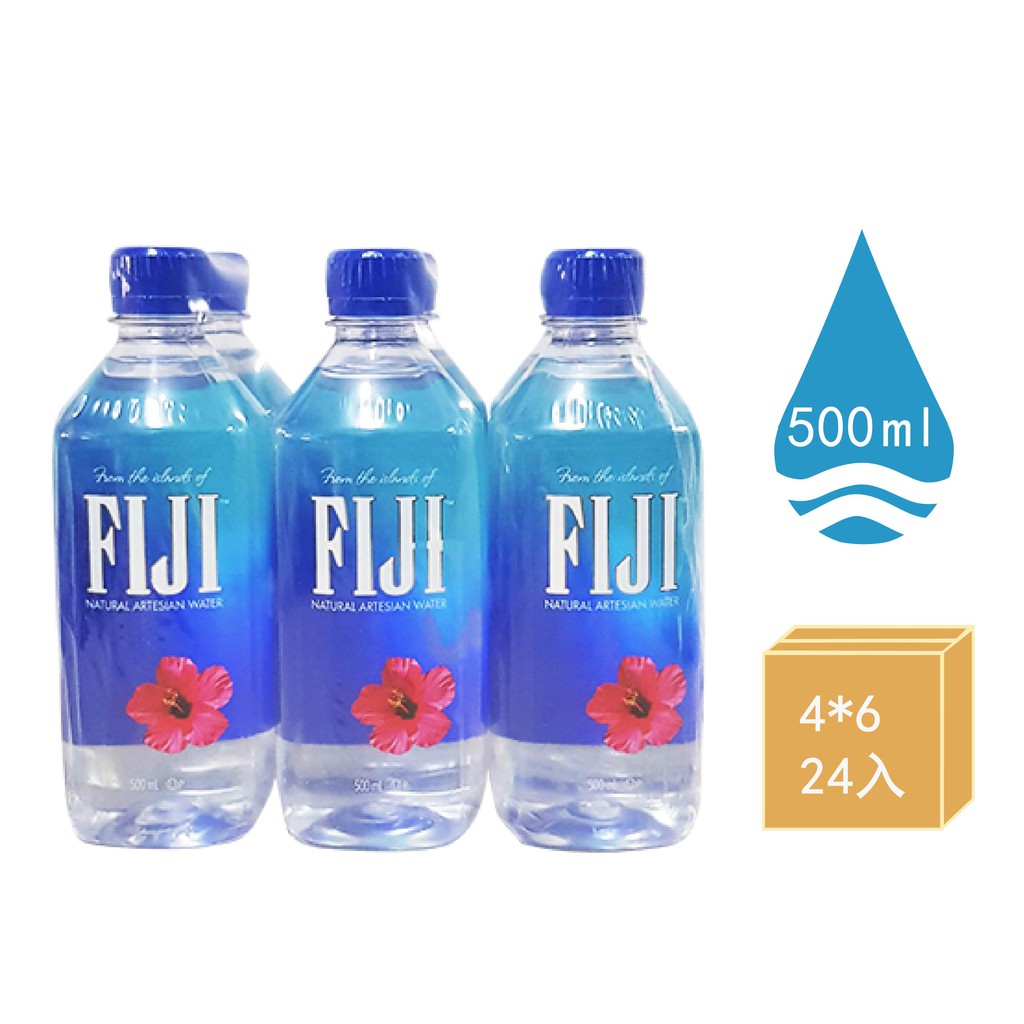 FIJI 斐濟天然深層礦泉水 500ml(24入/箱)【礦泉水庫】