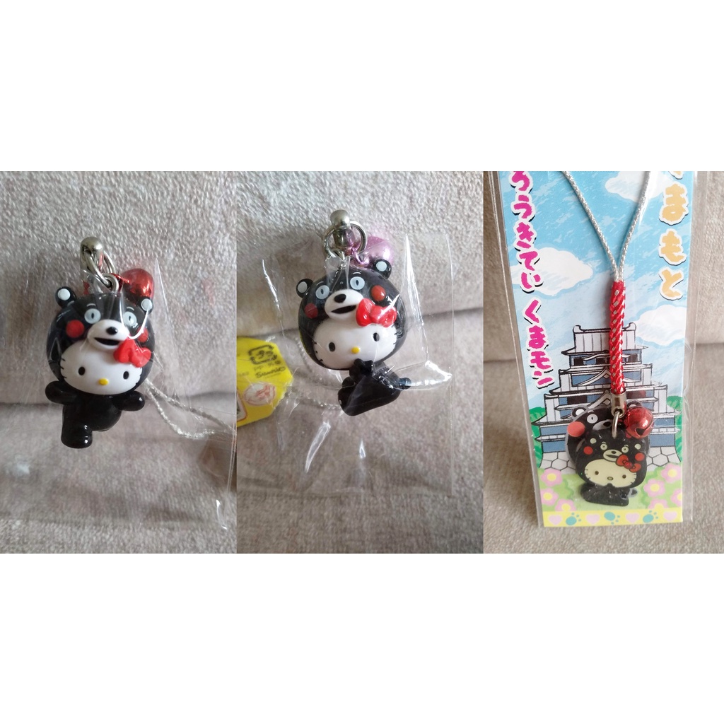 Hello Kitty熊本熊吊飾 kitty吊飾 熊本熊吊飾 凱蒂貓吊飾 Kumamon 吊飾 日本買入 超可愛