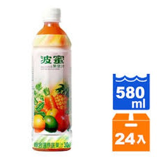 波蜜果菜汁580ML<1箱24瓶>只送桃園雙北市 任5箱免運