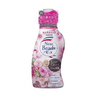 日本花王New Beads植萃香氛洗衣精 晨露玫瑰香 780G