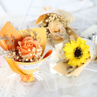 🐼大熊派對🎁玫瑰迷你乾花小花束手工mini永生花教師節禮物結婚伴手禮拍照道具 禮物 永生花 禮盒 乾花