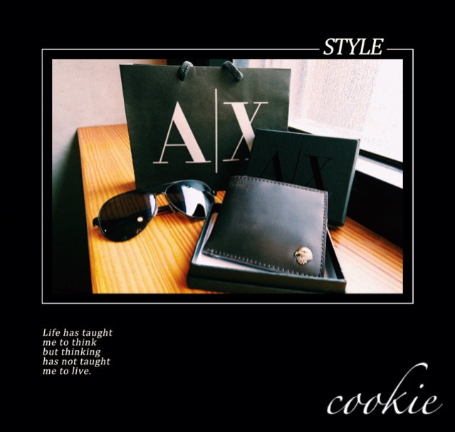 （免運降價！！！）美國～# A│X ARMANI EXCHANGE # 時尚真皮短夾