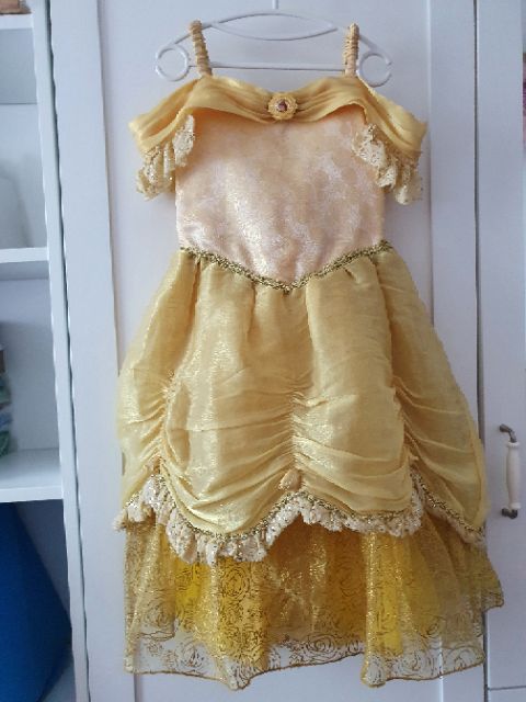 原廠迪士尼（香港迪士尼購入） 女童 貝兒公主裝 音樂比賽小禮服 畢業典禮小洋裝 蓬蓬裙