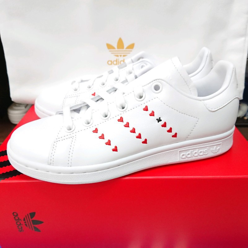 【小八】Adidas Stan Smith 情人節 白 愛心 EG5811