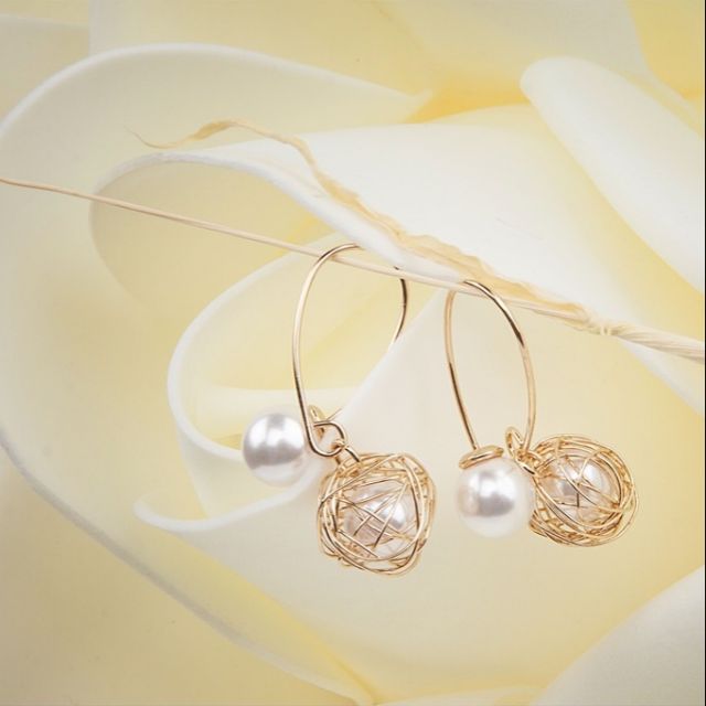 🌼台灣現貨🌼兩種浪漫珍珠雙面耳環