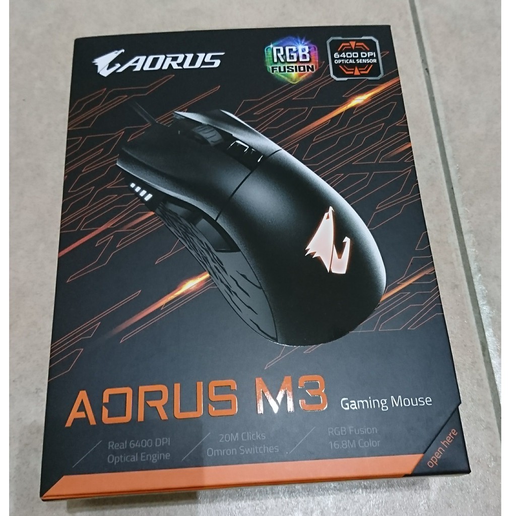 技嘉 Gigabyte AORUS M3 電競滑鼠 6400 DPI