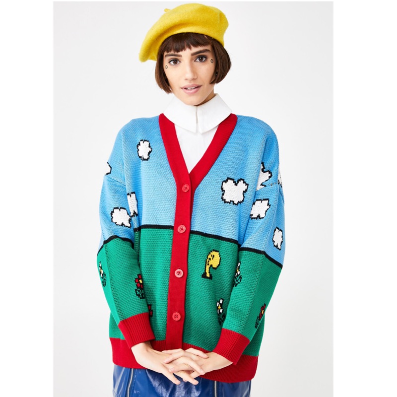 Lazy oaf💙 WALTER'S WORLD OVERSIZED CARDIGAN