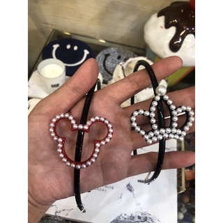 【Princess Korea】韓國空運💓正韓GRAIN DE BEAUTE/AZNAVOUR珍珠米奇頭/皇冠髮箍頭箍