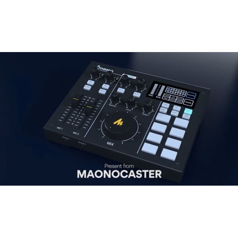 MaonoCaster  混音工作台 含麥克風 耳機 混音台 一次搞定 / 行動錄音室/直播主、愛唱歌的人的玩具
