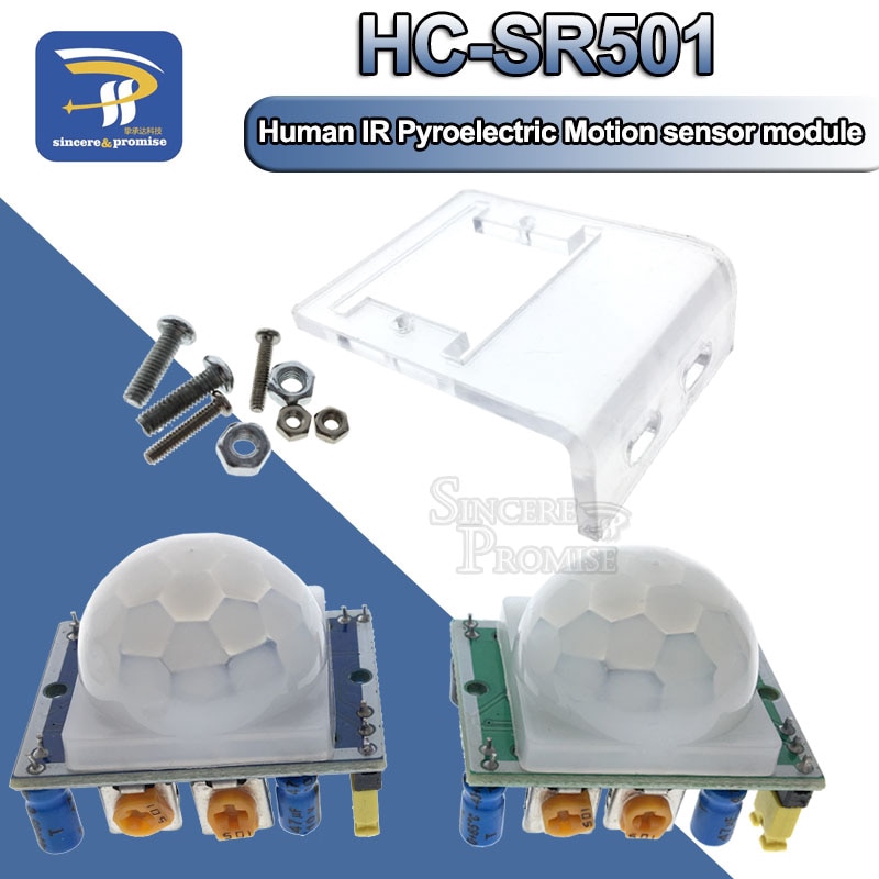 Hc-sr501 調整 IR 熱釋電紅外 PIR 運動傳感器檢測模塊,適用於 Arduino,適用於樹莓派套件