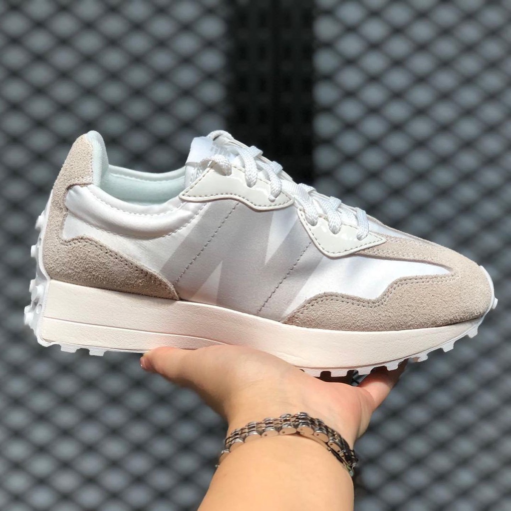 AirRoom 全新正品現貨 New Balance 327 WS327SFD 白絲綢 麂皮 增高 運動鞋