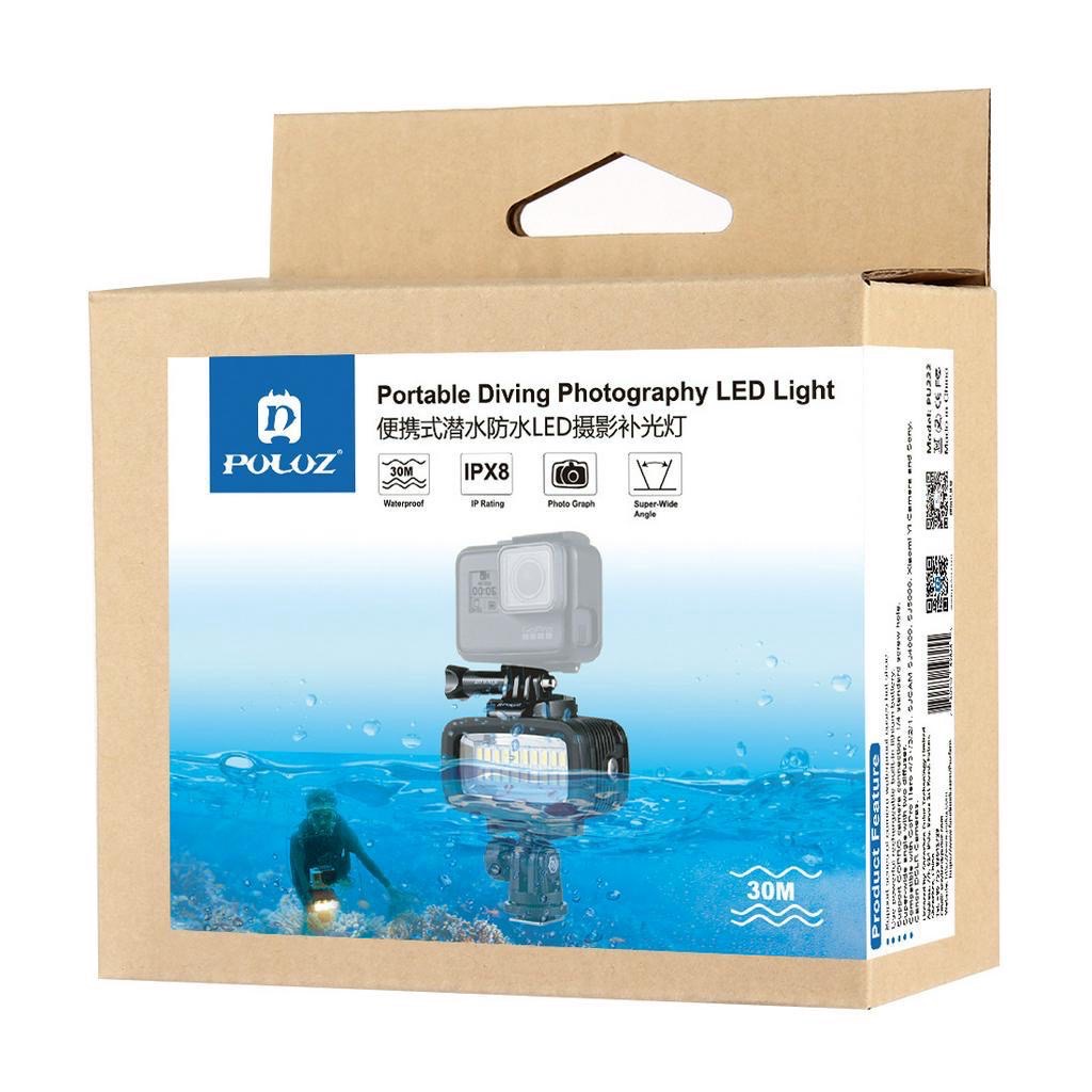 Gopro 9 10 配件胖牛相機潛水補光燈40 M水下防水攝影燈個led強光補光燈台灣現貨 蝦皮購物
