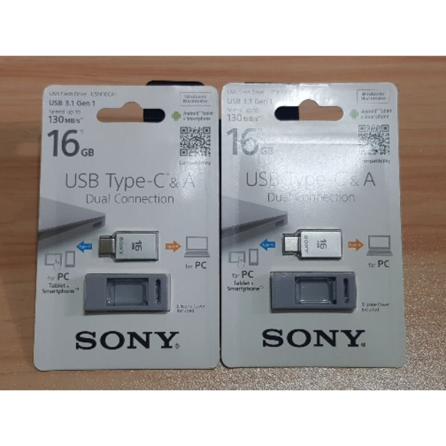 SONY USM16CA1 TYPE-C、A兩用 16G 高速 兩用隨身碟 麥克碟 USB USB3.1