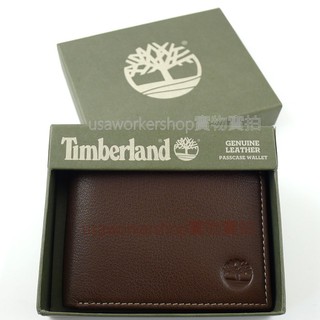 🇺🇸Timberland專櫃正品🇺🇸咖啡色牛皮附照片夾皮夾 固定/可拆 短夾 禮盒🆓 男生皮夾 男用