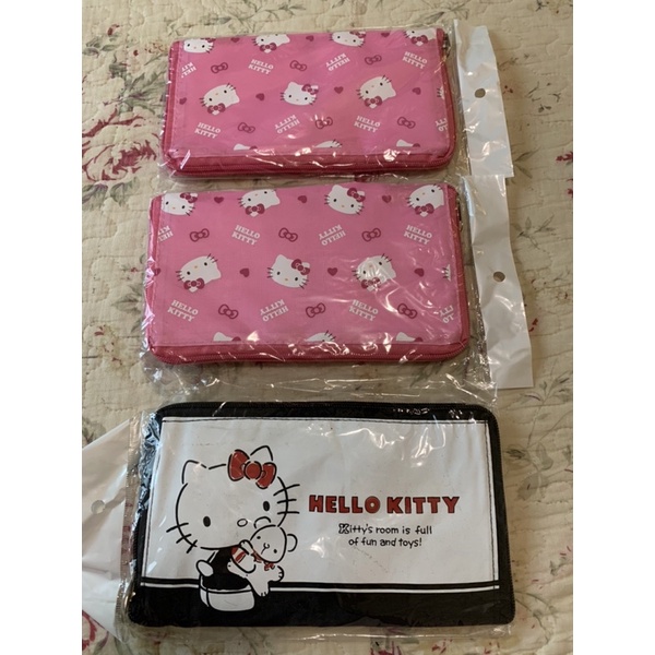 Hello Kitty皮夾式折疊購物袋（組合）