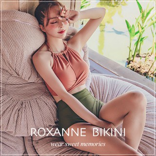 ROXANNE｜現貨｜扭結配色泳衣 泳裝 比基尼 bikini