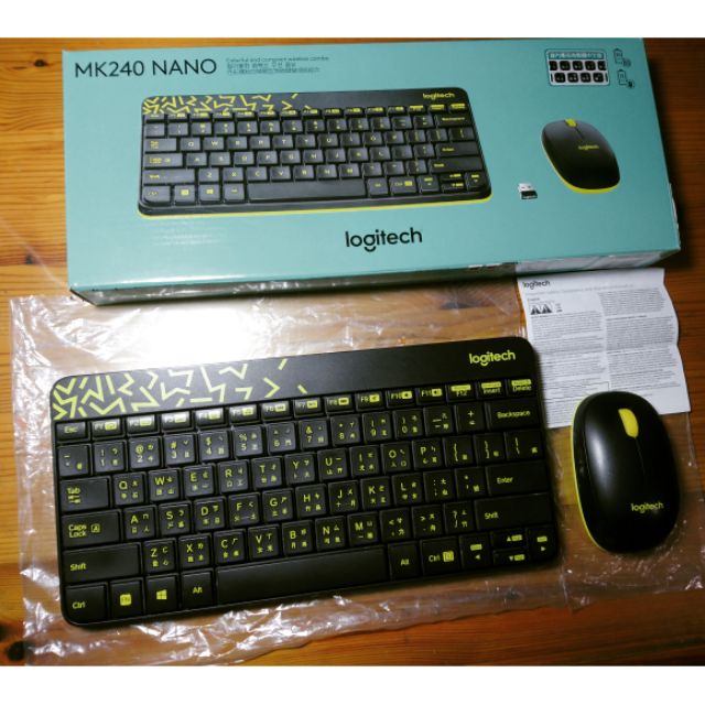 羅技Logi Logitech 無線鍵盤組 MK240 NANO